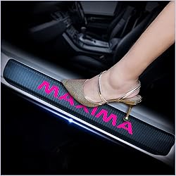 kaiweiqin 4Pcs Car Door Sill Scuff Plate Cover for
