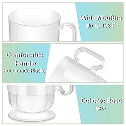 Sieral 100 Count Disposable Plastic Coffee Cups