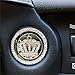Car Crystal Ring & Crown Emblem Sticker Bling Decoration Kit for Auto Engine Start Button, Queen's Diamond Interior Car Accessory