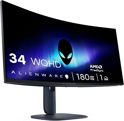 34 Monitor Gaming - AW3425DWM, WQHD (3440x1440), 180Hz, VA, 1ms