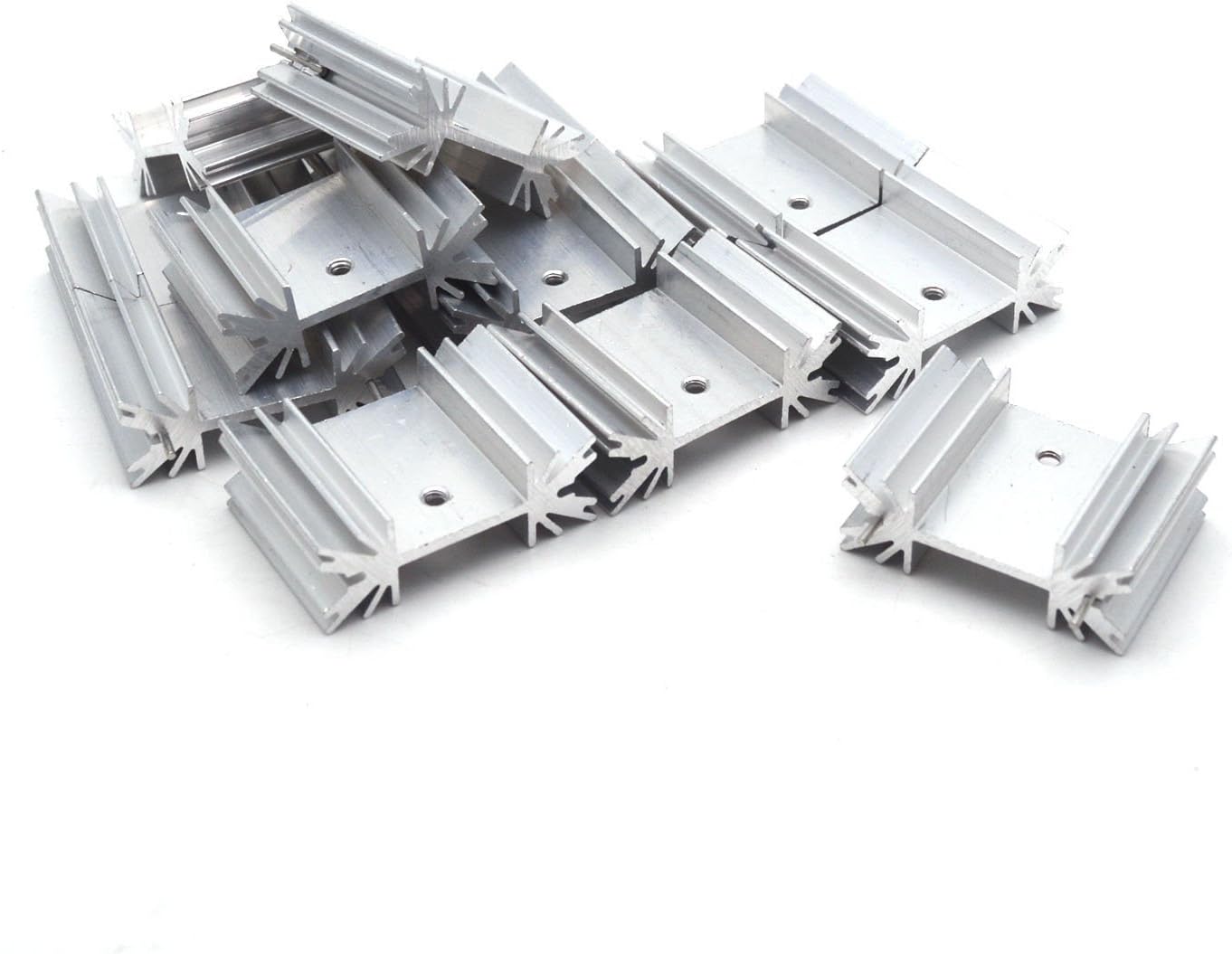 20x TO-220 Aluminium Kühlkörper Set Mit Montagematerial - Für MOSFET, Transistoren & Spannungsregler