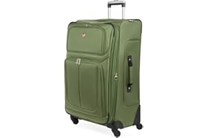 SwissGear Unisex Sion Softside Expandable Luggage with Spinner Wheels Luggage- Carry-On Luggage