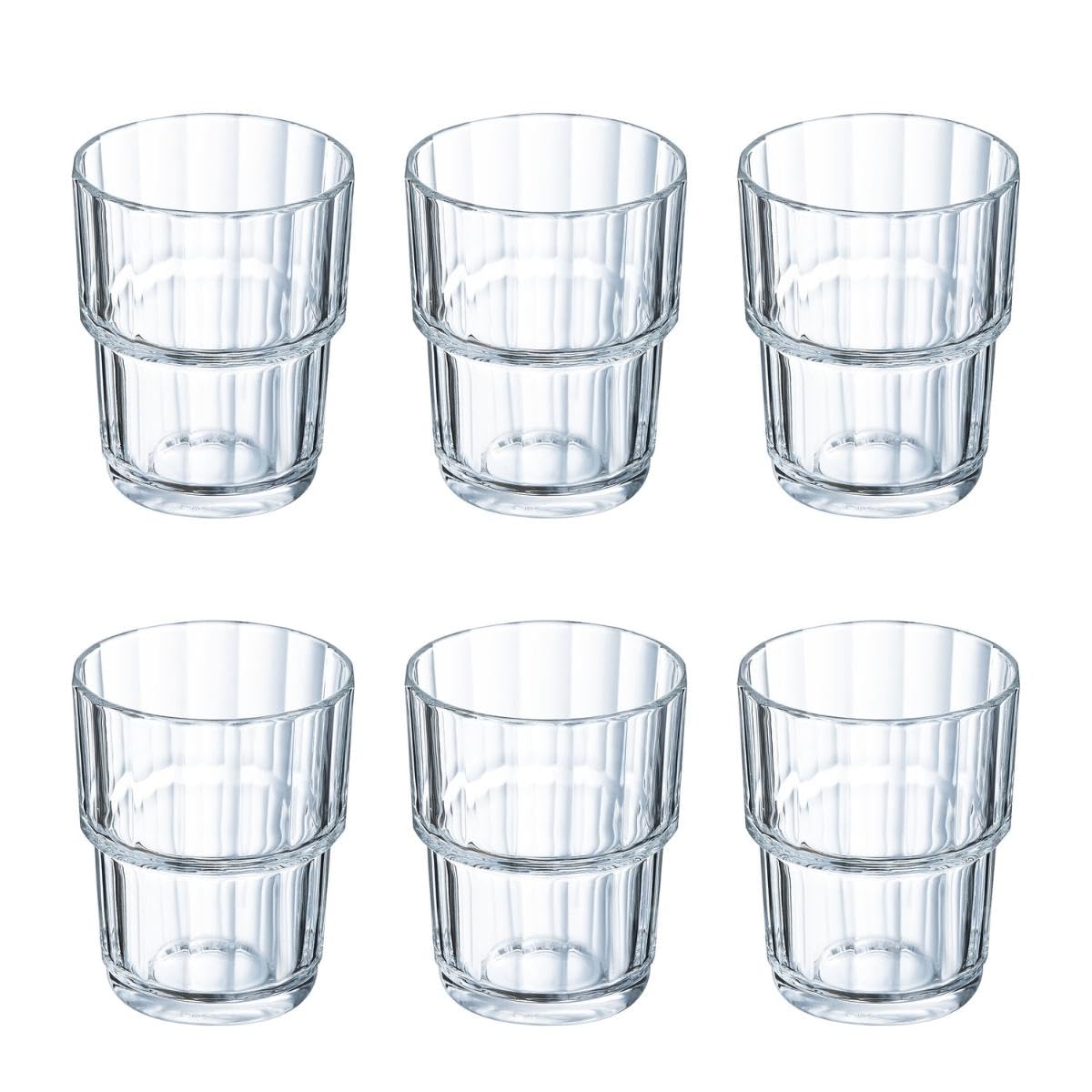 Arcoroc DP111 Norvege Tumblers, 250 mL (Pack of 6)