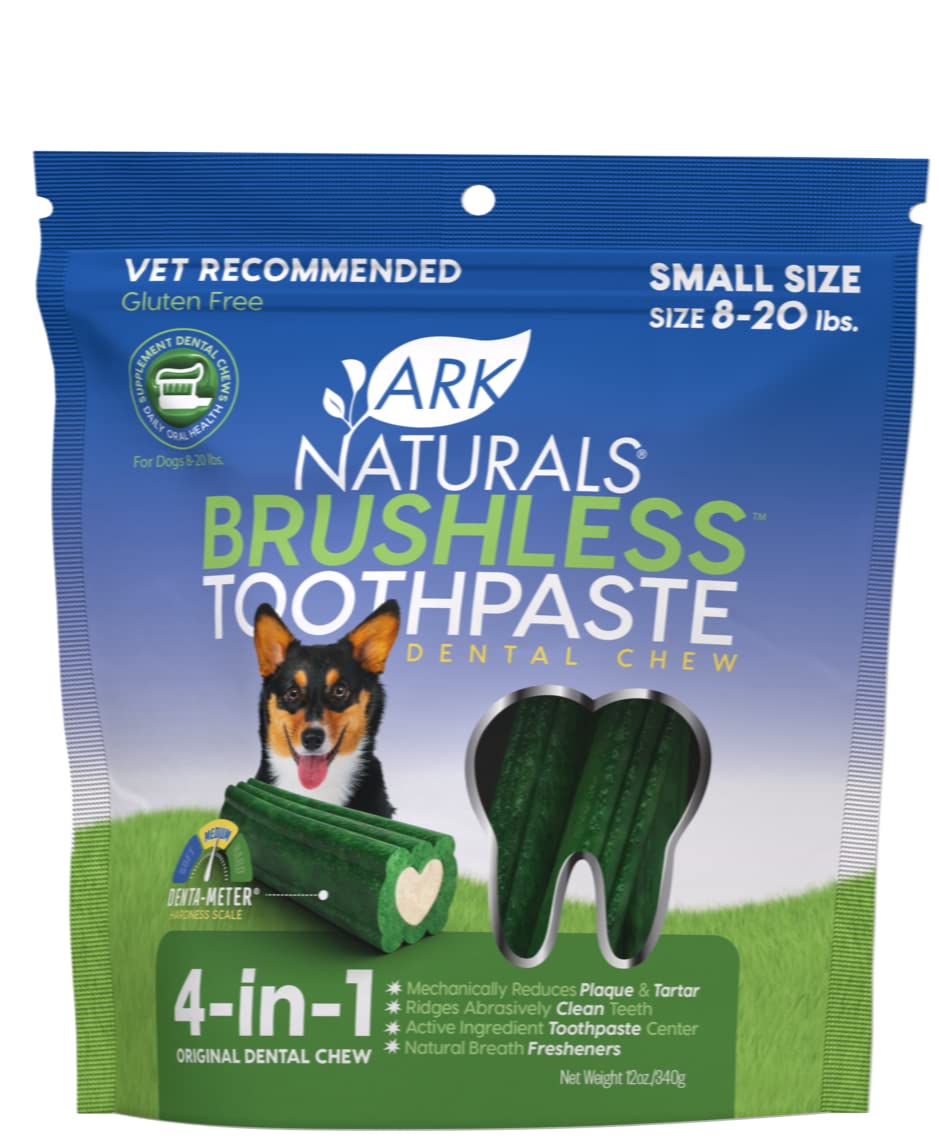 ARK NATURALS PRODUCTS FOR PETS 326070 12-Ounce Breath-Less Chewable Brushless Toothpaste, Small/Medium