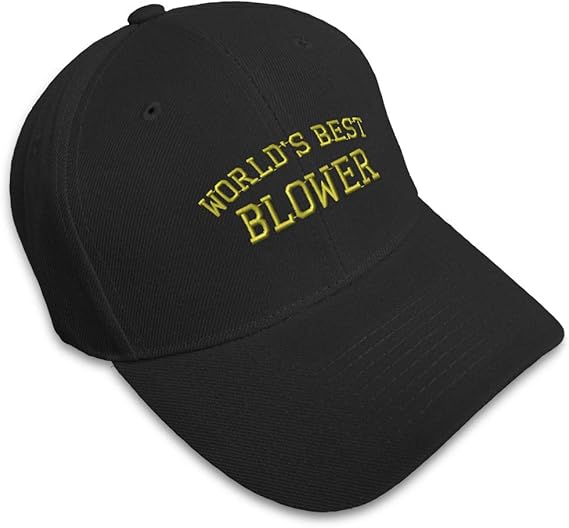 Baseball Cap Worlds Best Blower Embroidery Profession Electrician