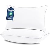 CozyLux Pillows Queen Size Set of 2, Hotel Quality Bed Pillows for Sleeping 2 Pack, Cooling Pillows for Side Back and Stomach Sleepers, Down Alternative Luxury Soft Supportive Fluffy Pillows (18x28)