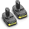 BECDXPal 2 Pack 4.0Ah Replacement for Ryobi 18V Battery P108 Li-ion Replacement for Ryobi 18V ONE+ Battery Compatible with P102 P108 P103 P105 P107 P109 P104 18Volt Power Cordless Tools