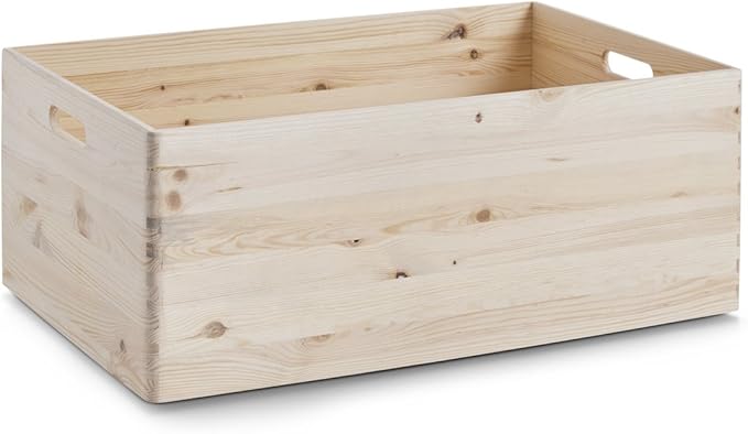 Zeller 13144 - Cajón multiusos de madera blanda conífera, 60 x 40 x 24 xm: Amazon.es: Hogar