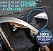 Dog Car Seat Cover, Pet Car Hammock, Reinforced Quilted Panels, Convertible Backseat Protector with Extra Side Flaps, Waterproof + Bonus Dog Seat Belt by 2BExpert