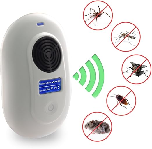Ultrasonic Pest Repeller BOOCOSA TwoMode Pest Control Device with 8