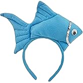 Myuiao Fish Goldfish Marine Life Sea Animal Costume Headband Accessories for Halloween Dress Up, Women's Headbands, Women's Fashion Headbands,for Hair, Wide