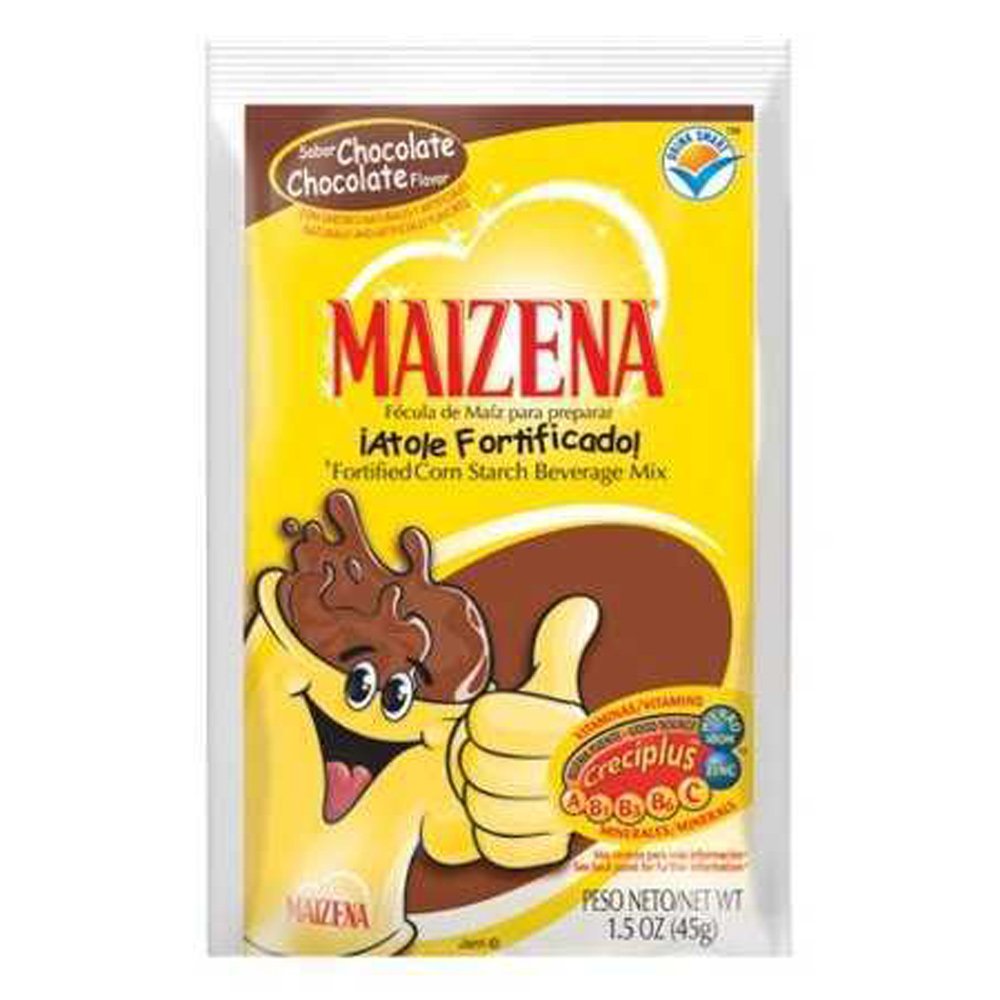 Maizena fortified corn starch Beverage Mix, chocolate flavor naturally and artificially flavored (048001711211)
