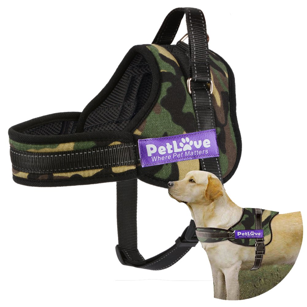 Pet Love Dog Harness, Soft Leash Paddled No Pull Dog Harness with All