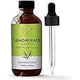 AVD Organics Lemongrass Essential Oil | 100% Pure and Natural USDA Organic Lemon Grass Oil | for Aromatherapy Skin Home Diffusers Carrier | 3.38 fl. Oz