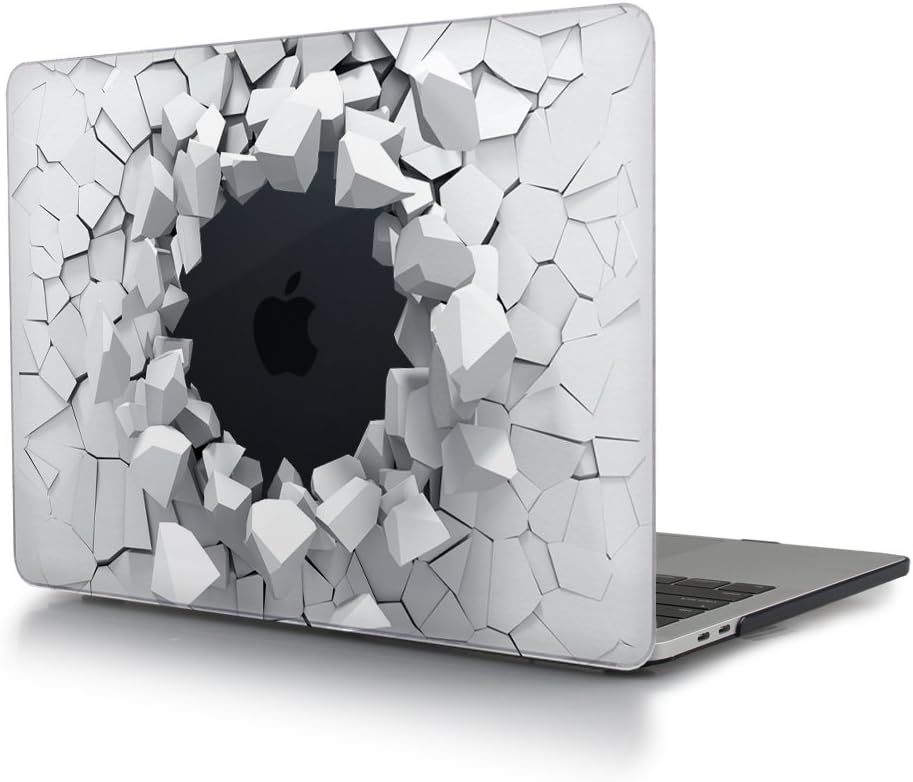 TwoL MacBook Pro 15 Inch Case Hard Shell Plastic Cover (A1286), Creative Stone