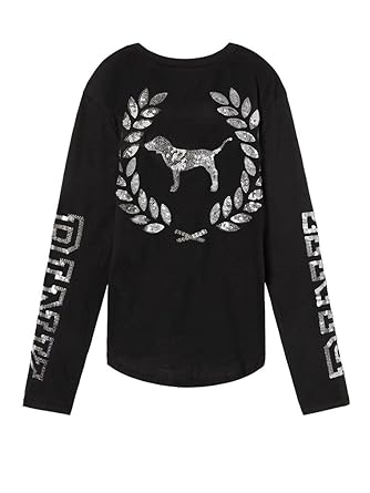 Tops New Victorias Secret Vs Pink Campus Long Sleeve Bling Sequin
