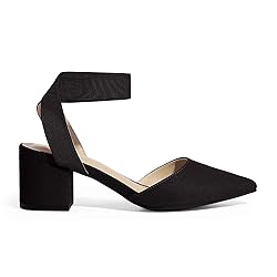 DREAM PAIRS Womens Low Block Chunky Heel Ankle
