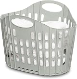 Addis Flat Easy Clothes Washing Store Flexible Laundry Basket Hamper 38 L