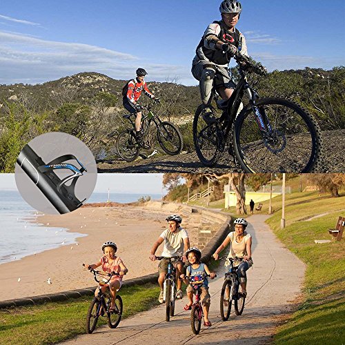 IACTIVE Bike Water Bottle Holder, Bicycle Alloy MTB Side Load Water Bottle Cage Bicycle Anti Rust Lightweight Bottle Brackets for Cycling Outdoor Sports (2 Pack) (Blue) - Thumbnail 5