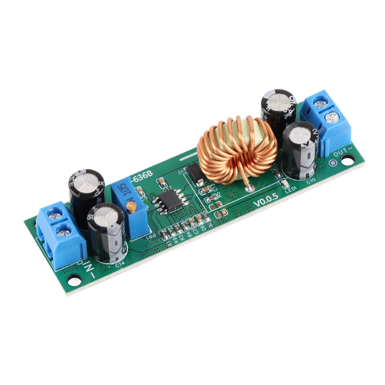 Oumefar DC to DC Voltage Converter Module 10A Adjustable Step Down Voltage Regulator Converter 6.5V~60V to 1.25V~30V High Efficiency Module for Voltage Step-down