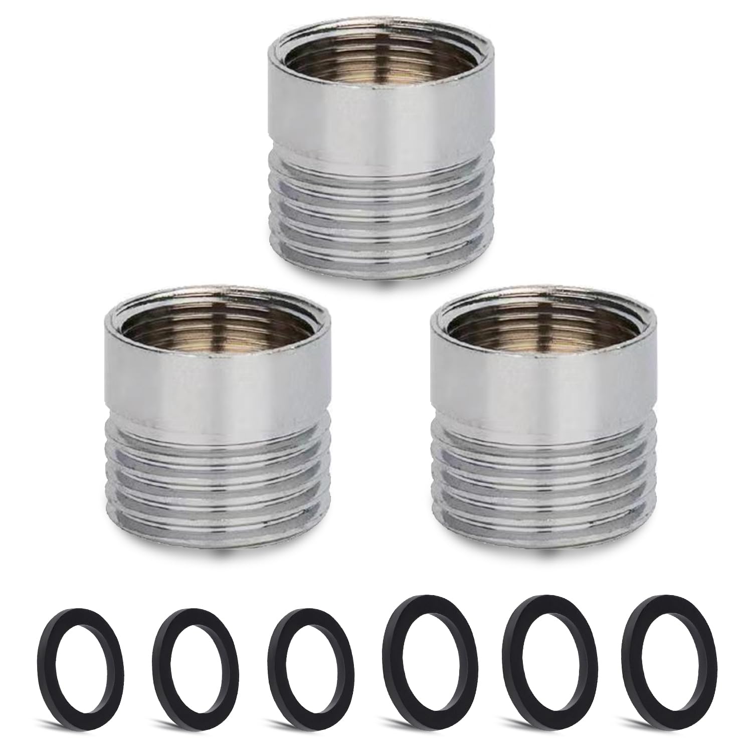 3 pcs Faucet Adapter Kit, CNYMANY Male M20mm to Female M18mm Kitchen Aerator Adapter Set Sink Faucet Adapter Connecting Garden Hose Water Filter Standard Hose via Diverter