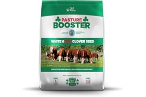 DLF Pasture Booster Clover Seed Mixture: White & Red Clover, 5 lbs, 0.21 Cubic Feet