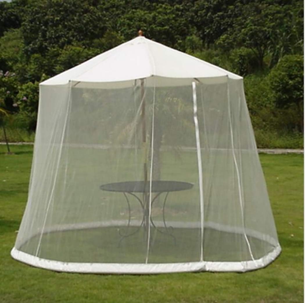 9ft Patio Umbrella Cover Mosquito Netting Screen Outdoor Garden Umbrella Table Screen Portable Foldable Parasol Mosquito Net Cover With Zipper Black Umbrella Covers
