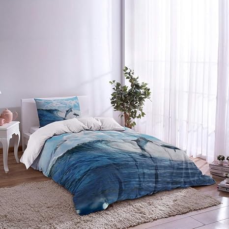 Only Comfort Dolphin - Juego de funda de edredón (1 funda de edredón