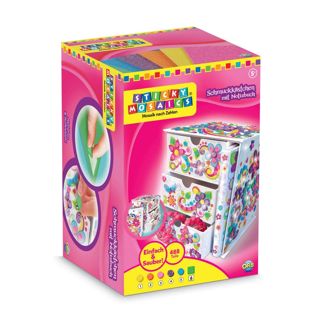 Sticky Mosaics Journal and Jewelry Box Craft Kit