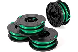 THTEN DF-080 String Trimmer Spools Compatible with Black Decker GH1100 GH1000 GH2000 Electric String Grass Trimmer Lawn Edger DF-080-BKP 30ft 0.080" Dual Auto-Feed Spool 4 Pack