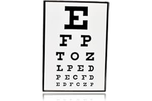 CLAYTON JEWELRY LABS Eye Vision Exam Chart Enamel Pin