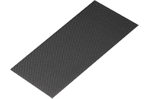 MECCANIXITY 3K Carbon Fiber Plate Panel Sheets, 100 x 250 x 1mm Carbon Fiber Board Plate Glossy Laminate Plain Weave Panel Sheets Flexible for RC Aircraft, Model Car, Auto Parts