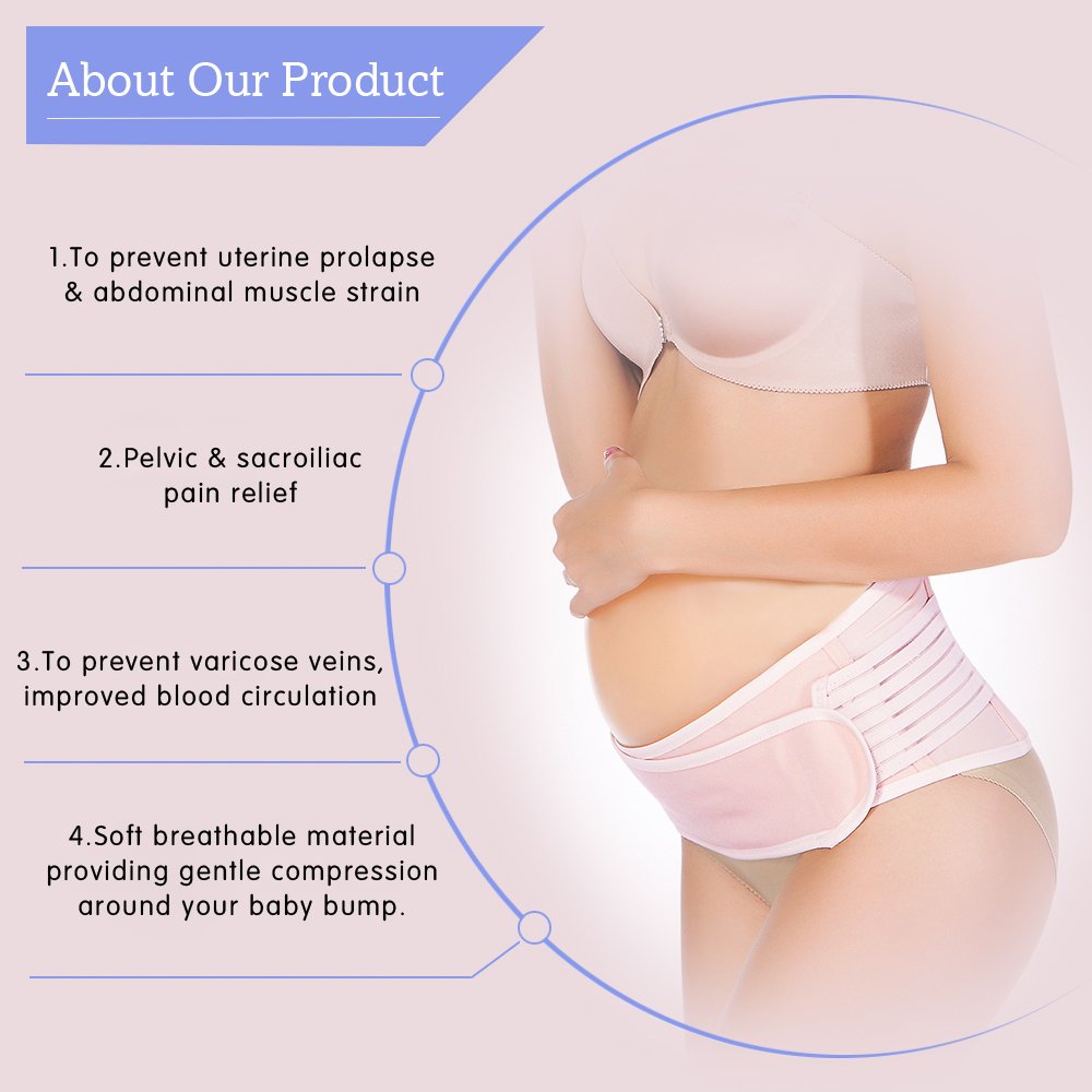 Maternity Belt ,Megpo Breathable Adjustable Belly Band Pregnancy Belt Back Support One Size