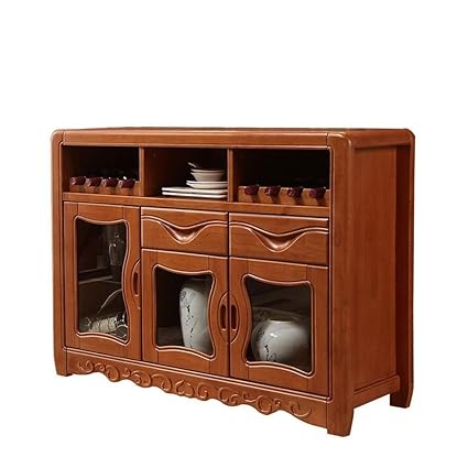 Cyhjjzgl High End Solid Wood Wine Cabinet Sideboard Red Wine