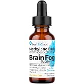 Be-Onguard Brain Fog Supplement - Methylene Blue with Vitamin C - Memory Booster - Improves Cognitive Function and Focus - Clear Thoughts and Reduced Fog - Liquid Supplement
