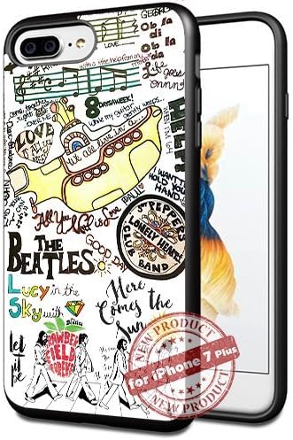 The Beatles New lyrics Art Cool Apple iPhone 7+ Plus Case Art Design Cover Slim Rubber Protection