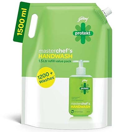 Godrej Protekt Masterchefs Germ Protection Liquid Handwash Refill, 1500ml