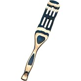 Island Bamboo Pakkawood 13-Inch Slotted Spurtle, Blue
