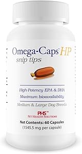 OmegaCaps HP Snip Tips for Medium Large Dogs (60 Capsules)