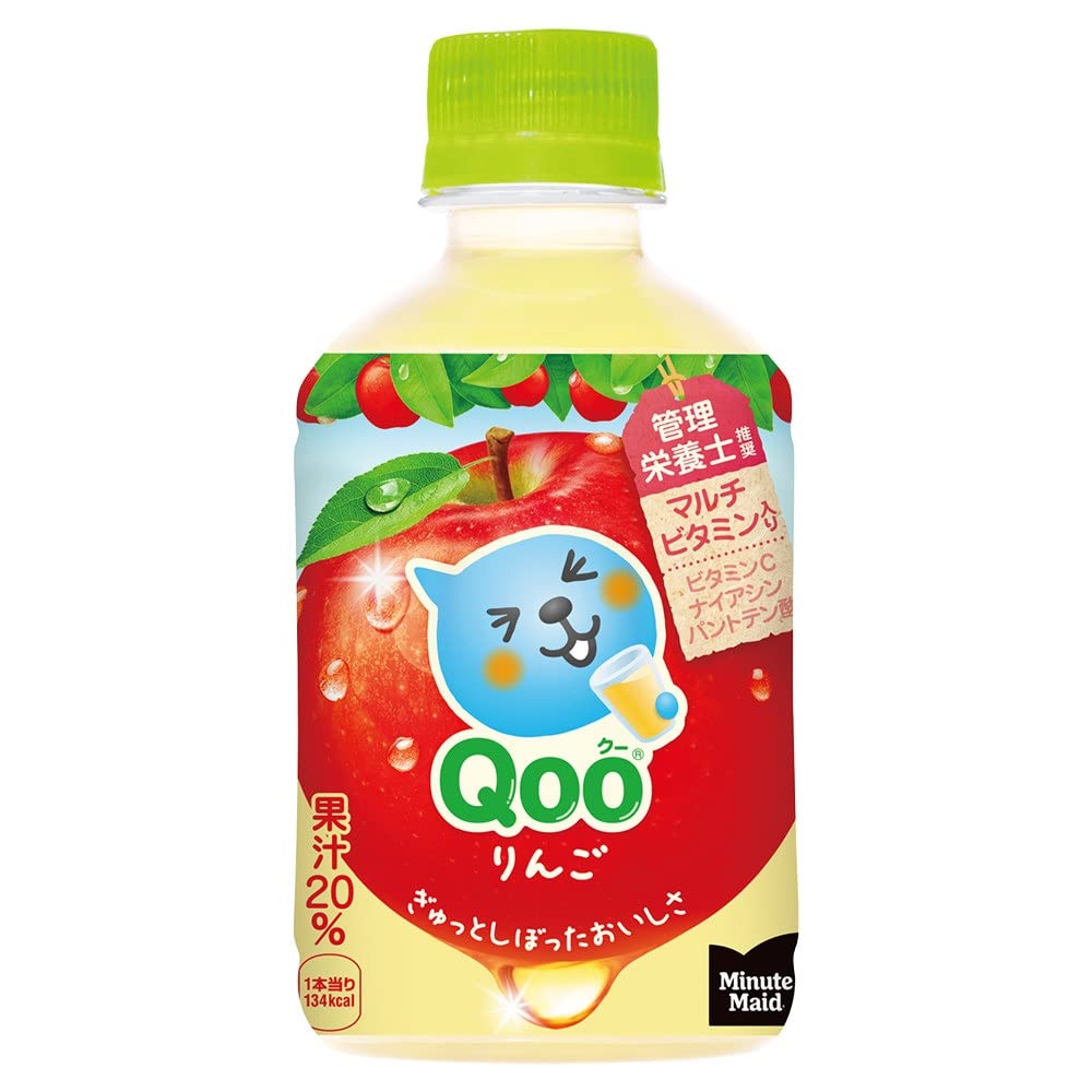 コカ・コーラ ミニッツ メイド Qoo りんご 280mlPET×24本商品画像