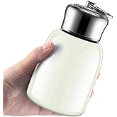 Mifoci 1 Pcs 10oz Mini Water Bottles Stainless Steel Slim Insulated Thermal for Hot Cold Drink Thermal Small Vacuum Portable Water Bottle for Women Gifts Travel Camping Hiking (White)