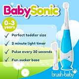 Brush-Baby BabySonic Blue Electric Toothbrush 0-36 Months Soft Bristles view 2