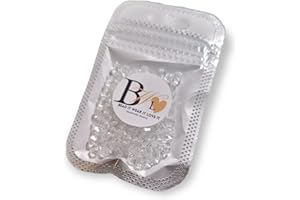 Bead It Wear It Love It Bicone Style Faceted Crystal Dreadlock Loc Sprinkles Hair Beads, Loc Jewelry For Dreadlocks (Clear)