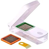 Farberware Professional Vegetable Chopper, 2 Blades For Slicing and Dicing Onions, Tomatoes, Potatoes And More, Meal Prep Mad