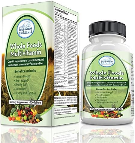 Multivitamin, Mineral and Natural Extracts with Iron and B Vitamins for Women and Men โ Supplement for Arthritis, Thyroid, Brain, Heart, Eye and Gut Health for Seniors by Blue Wave Naturals