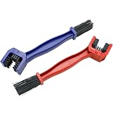 Jtshy Bike or Motorcycle Chain Washer, Cleaning Brush 2 Pcs (Color, Blue and Red)