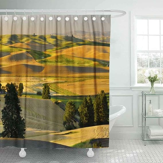 Dethel Bath Shower Curtain, 66X72 Modern Shower Curtain