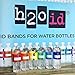H2O ID 12 Band Multicolor Party Pack Reusable ID Bands Personalize and Label Drinks: Water Bottles, Reusable Bottles & Cups, a Drinking Glass, Beer, Cocktails