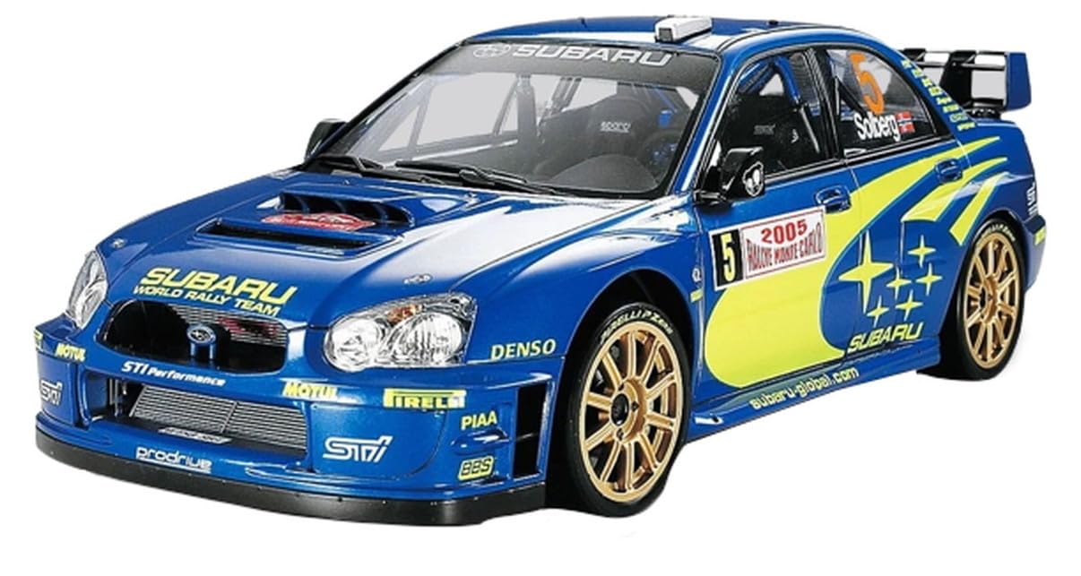 Tamiya 24281 1:24 Subaru Impreza WRC Monte Carlo 2005 - Modellbau, Plastik Bausatz, Hobby, Basteln, Kleben, Modellbausatz, Modell, Plastikmodellbau, Gold