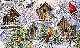 Evergreen Birds of a Feather Embossed Floor Mat, 18 x 30 inches